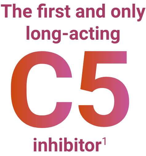 The first and only long-acting C5 inhibitor